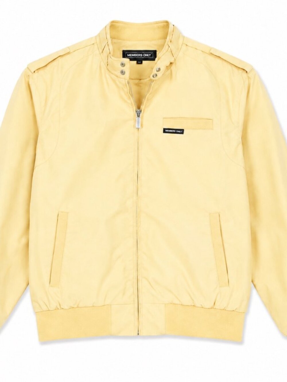 Members Only Original Iconic Racer Jacket – Soft Yellow – Size Medium - Picture 1 of 1